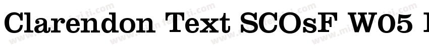 Clarendon Text SCOsF W05 Bold字体转换